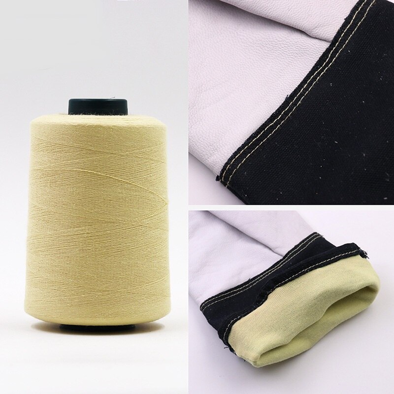 Aramid 1414fireproof yarn flame retardant wear resistant high temperature cut resistant gloves Kevlar staple fiber sewing thread
