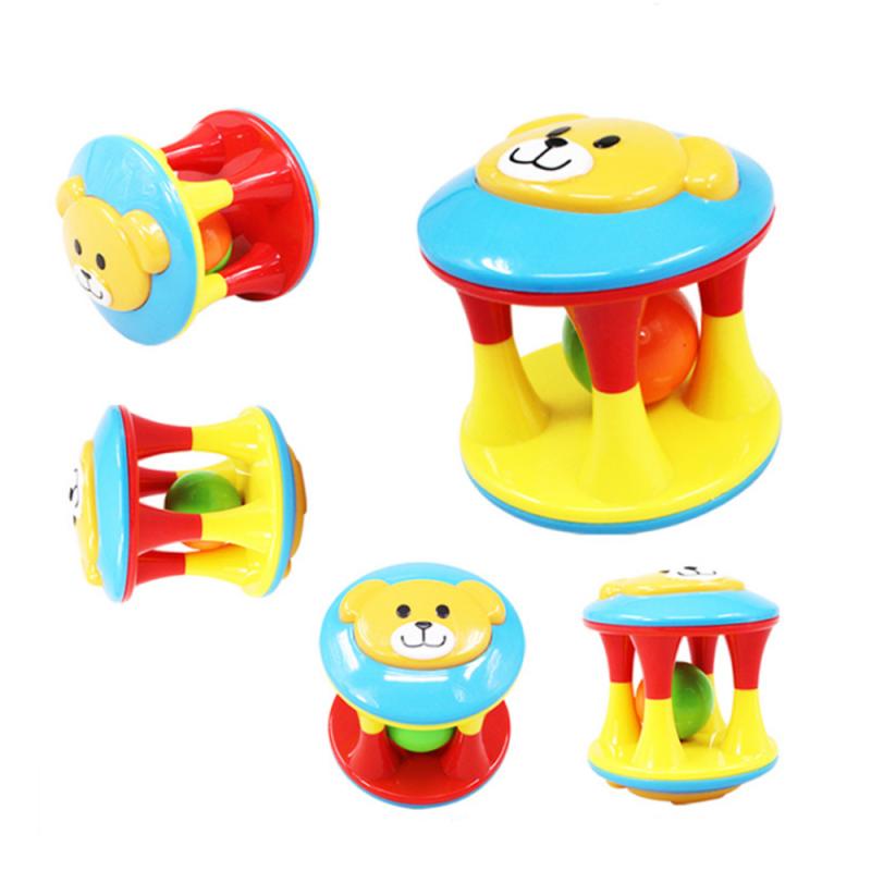 Baby Pädagogisches Spaß Doppel-geleitet Bär Hand Glocken Ball Entwicklung Kind Intelligenz Ausbildung Griff AufkläSprosse Interaktive Spielzeug: Ursprünglich Titel
