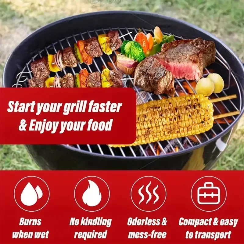 Démarreur naturel 100g/500g/1000g, bâton de bois de cire, adapté au cheminée, poêle à barbecue, four de cheminée, allumage au charbon de bois