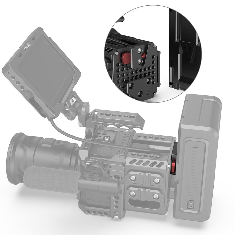 SmallRig Mini Lightweight V-Lock portable Assembly Kit Featuring Two 1/4-20 mounting holes - 2801