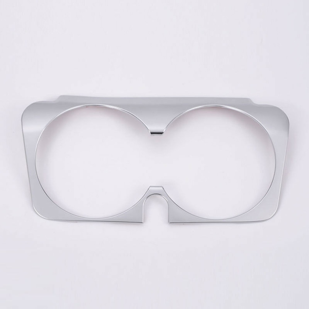 Rustproof Cup Holder trim Cover Sticker For Mercedes Benz C E GLC Class W205 W213 Cup Holder Cover Trim Center Console Accessor