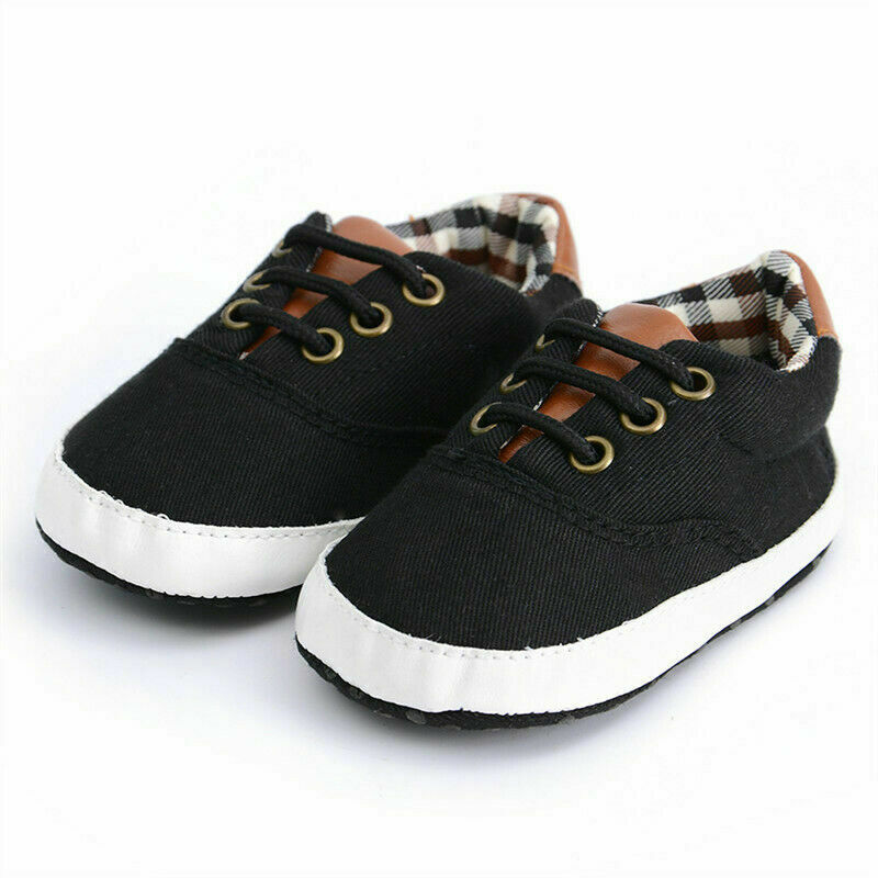 Emmababy nyfödd bebis pojkar flickor spjälsäng canvas skor småbarn barn promenad sneakers 0 ~ 18m