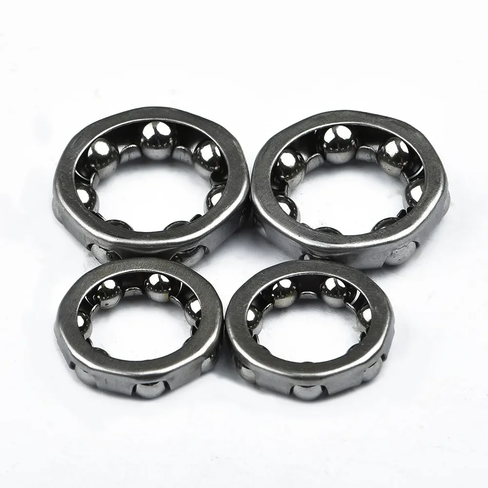 Tecora Balhoofd kogelring - 1 inch - 16 kogels - Staal - Zilver - Per stuk