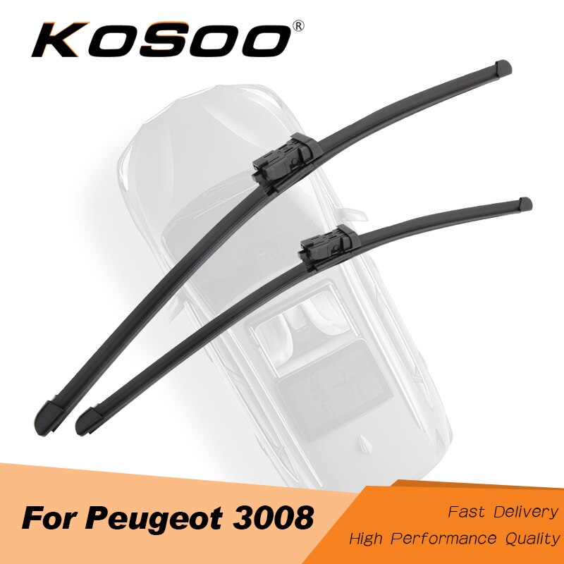 Kosoo Voor Peugeot 3008 Fit Drukknop Arm Auto ruitenwissers