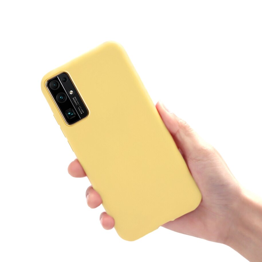 Custodia morbida in TPU di lusso per Huawei Honor 30 Cover paraurti in Silicone Ultra sottile per Honor30 custodia BMH-AN10 opaca Coque Fundas 6.53 pollici: Yellow