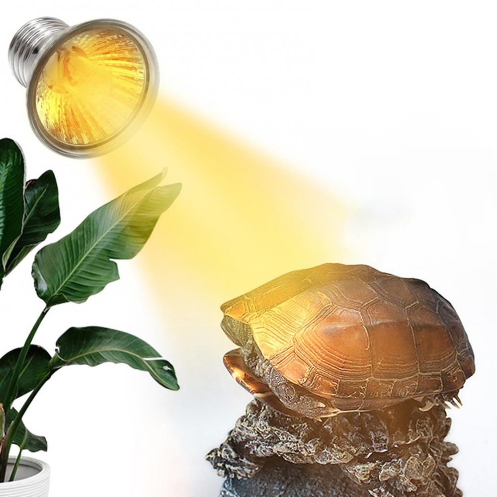 3 in 1 Reptile Lamp Bulb Tanning Sun Lamp UVA UVB Light Lizard Tortoise Climbing Pets Bulb Temperature Control Products