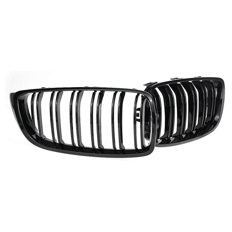 Black Front Kidney Grill Double Slat M4 Sport Style Grill Fit for F32 F33 F36 F82 4 Series