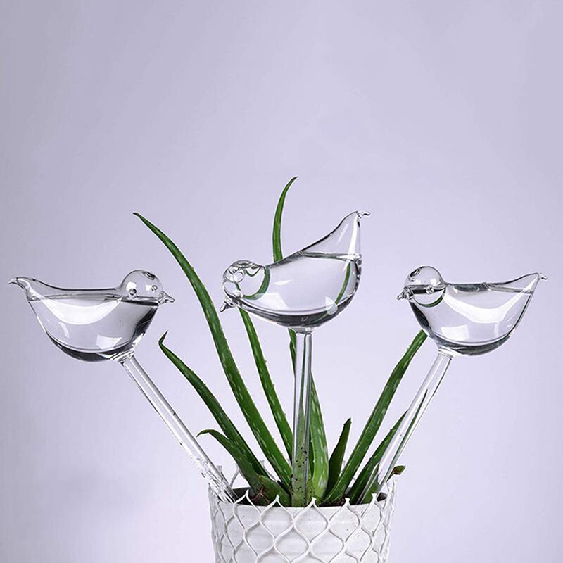 Dispositivo de riego automático de flores, serie de plantas, gotero transparente soplado a mano, autorriego, 1 ud.