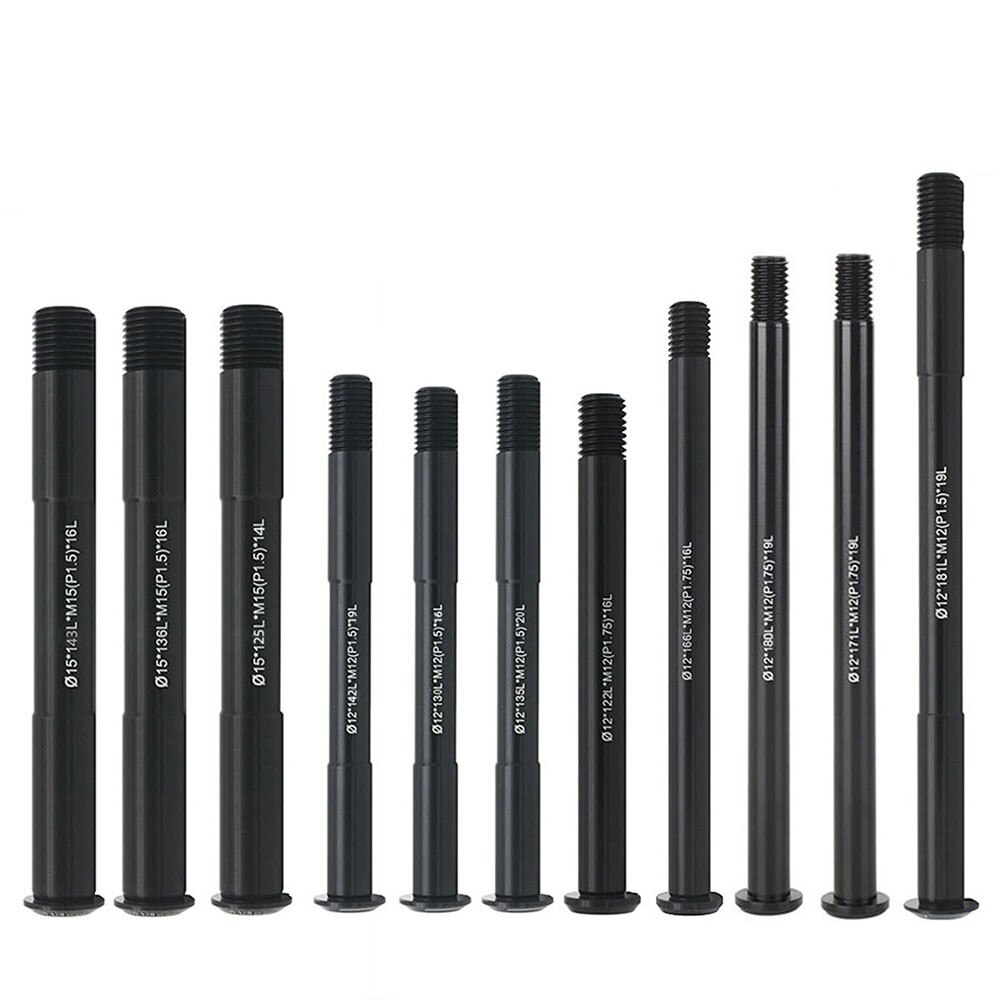 Road Bike Thru Axle Replacement Front/Rear Thru Axle 12/15mm 122-181L P1.5/P1.75 MTB Thru Axle Wheel Aluminum Alloy Bike Accs