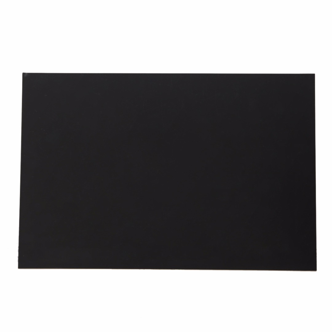 1 Uds. Placa plana de plástico de estireno ABS resistente negro 1mm x 200mm x 300mm para componentes industriales
