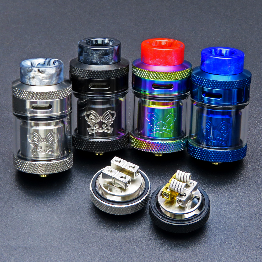 ZHISHUO Dead Rabbit RTA Tank 25mm Rebuildable Dripping Atomizer Single Dual Coil with 810 Drip Tip 24mm Vaporizer e cigarette