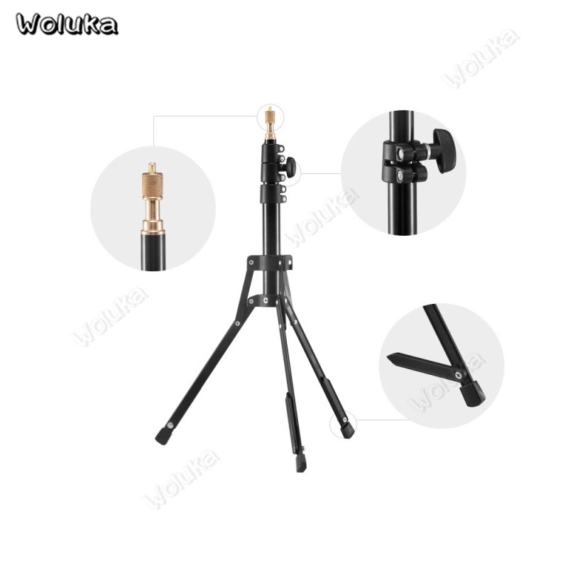 Reverse foldableLight stand Photo studio lamp holder bracket With three-legged foot Aluminum inverse Flash support CD50 T10