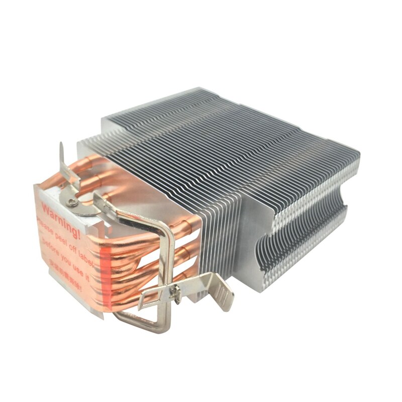 Refroidisseur de processeur sans ventilateur 12Cm ventilateur 6 radiateurs en cuivre radiateur de refroidissement sans ventilateur pour LGA 1150/1151/1155/1156/1366/775 AMD
