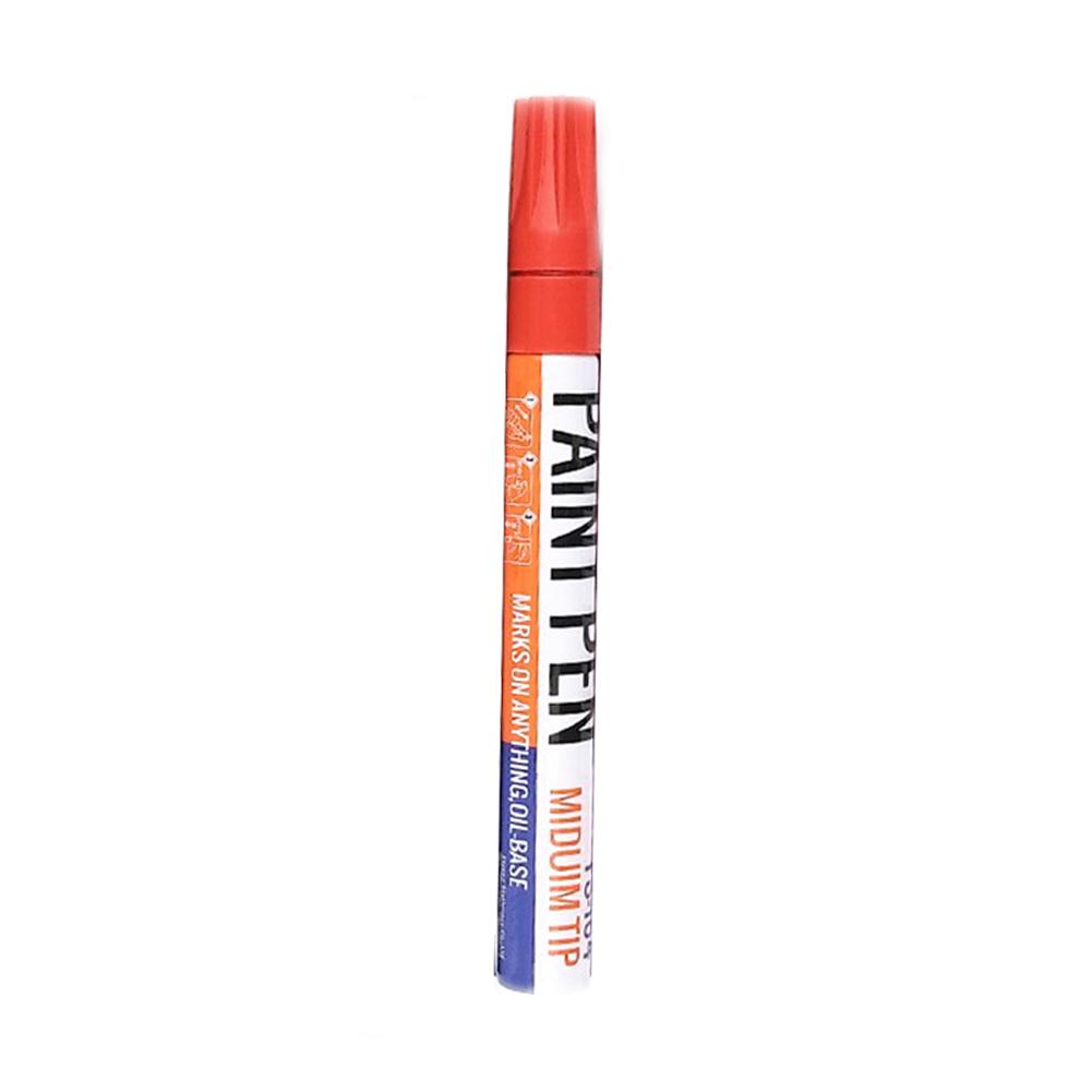 Bildæk maling tusch vandtæt permanent tusch pen kontor papirvarer vandbaserede premium tuscher fill paint pen: Rød