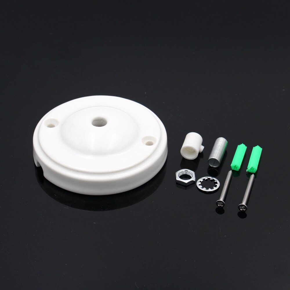 Vintage Ceramic Round Ceiling Canopy Ceiling Rose Wall Sconce Base Fixtures