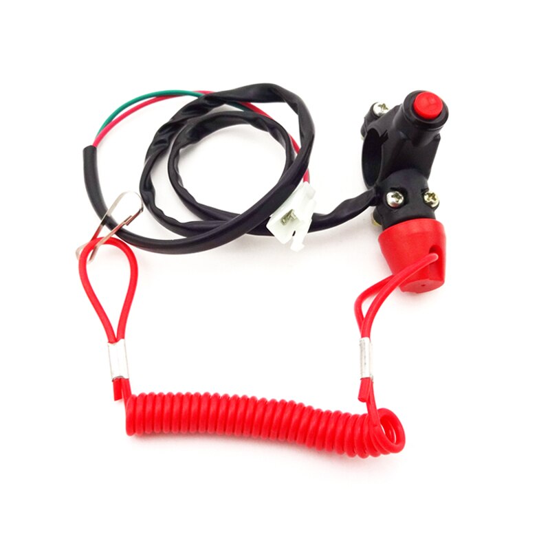 XLSION Tether Safety Engine Stop Kill Switch Push Button For Chinese Mini Dirt Bike ATV Pocket Bike