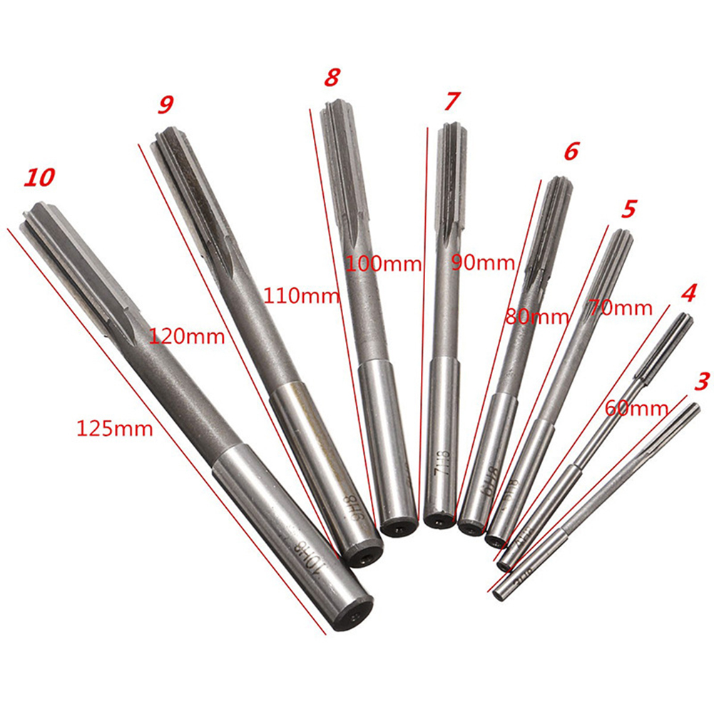 High Precision HSS Straight Shank Machine Reamer Carbide Reamer With 3/4/5/6/7/8/9/10mm Shank