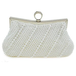 Perle Damen Abend Kupplung Tasche Frauen Bote Schulter Handtaschen Weibliche Abendessen Party Telefon Lange Kette Kupplung Geldbörse: 3