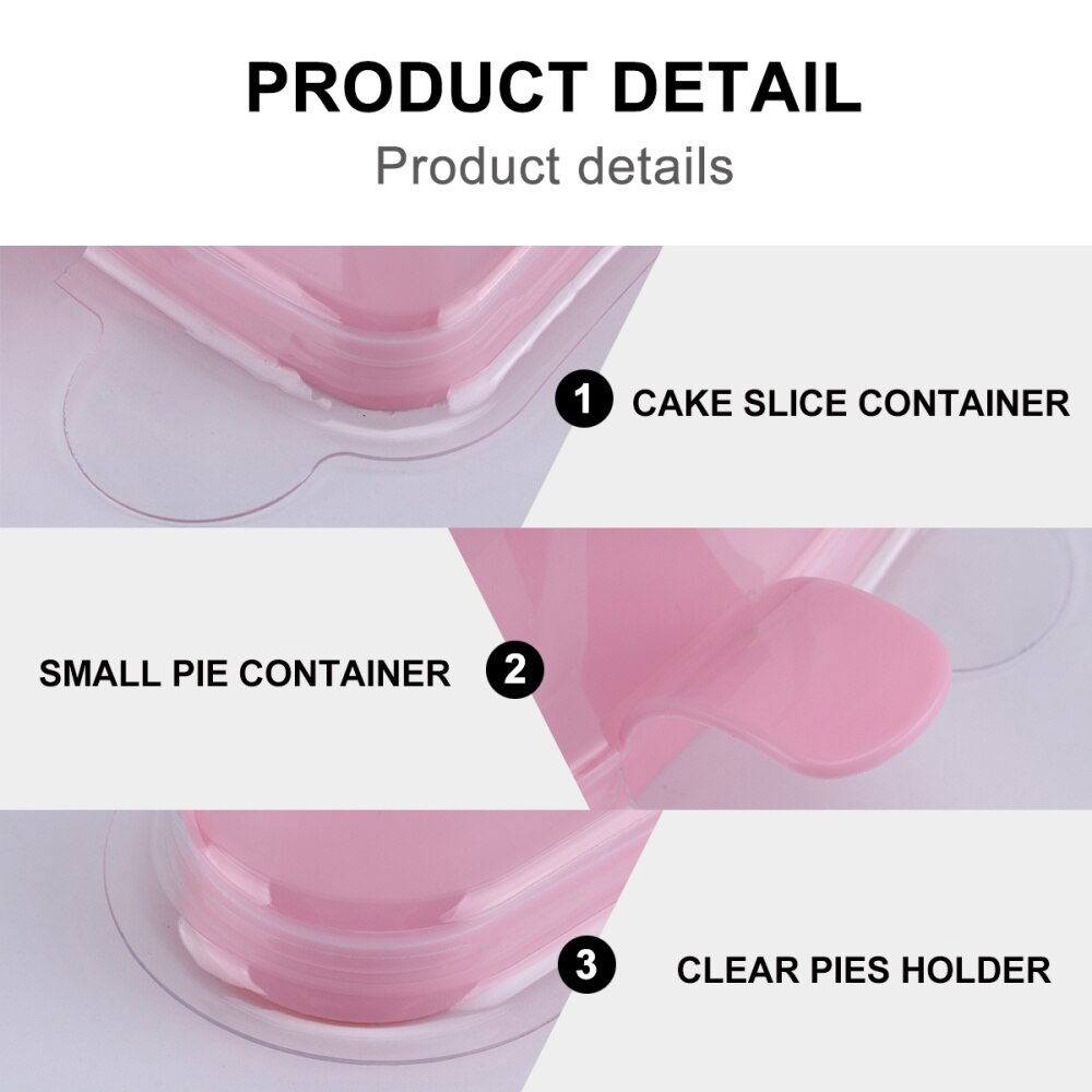 Petit récipient à tarte triangulaire, boîte à gâteaux en tranches, boîte à gâteaux transparente, 20 pièces