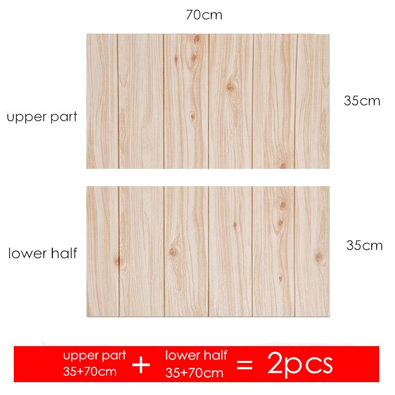 Home Decor Houten 3d Muursticker Woonkamer Pe Foam Waterdichte Wandbekleding Behang Voor Tv Achtergrond Kinderkamer Keuken: G