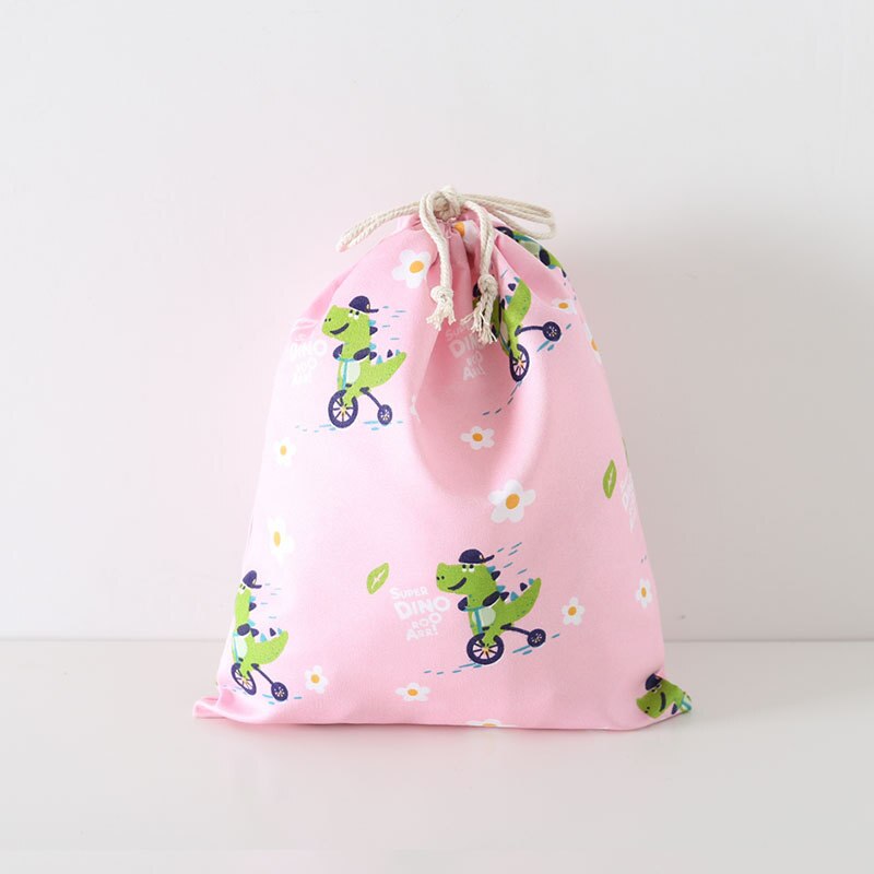 Eco Polyester Cotton Shopping Bag Avocado Flowers Drawstring Shopping Bags Cute Grocery pouch Portable Summer Travel Shoes Bag: red M