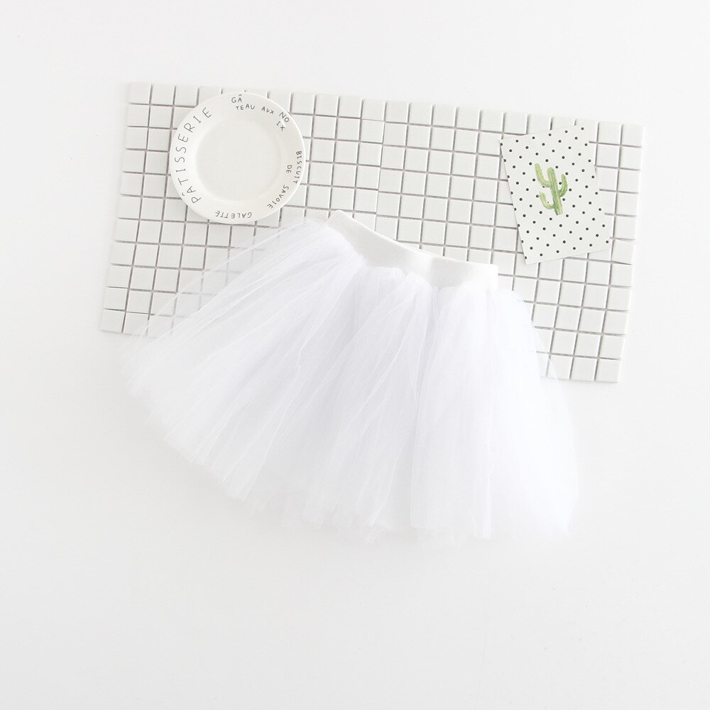 Baby pige net slør nederdel børn sød prinsesse tøj fødselsdag småbørn bold kjole fest kawaii tutu nederdele