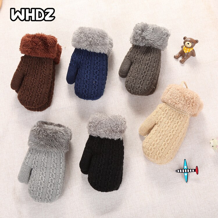 Wanten Voor Kinderen Kinderen Wanten Winter Wol Gebreide Handschoenen Kinderen Warme Touw 1-4 Jaar Oude Jongen Meisje baby Handschoenen