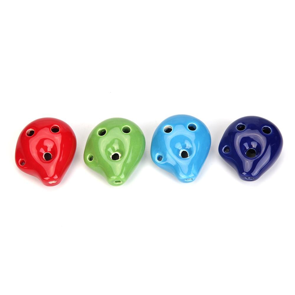 6 trous céramique flûte Soprano C céramique Flauta Ocarina du temps Mini flûte enfant jouet Instruments de musique musique partition corde suspendue