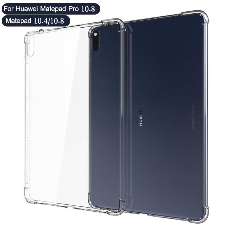 Silicon Case Voor Huawei Matepad Pro 10.8 Matepad 10.4 10.8 M6 10.8 Helder Transparant Case Soft Tpu Back tablet Cover