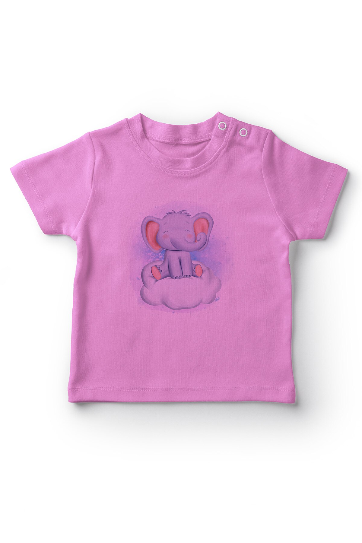 Angemiel baby wolken op kleine olifant baby meisje t-shirt roze