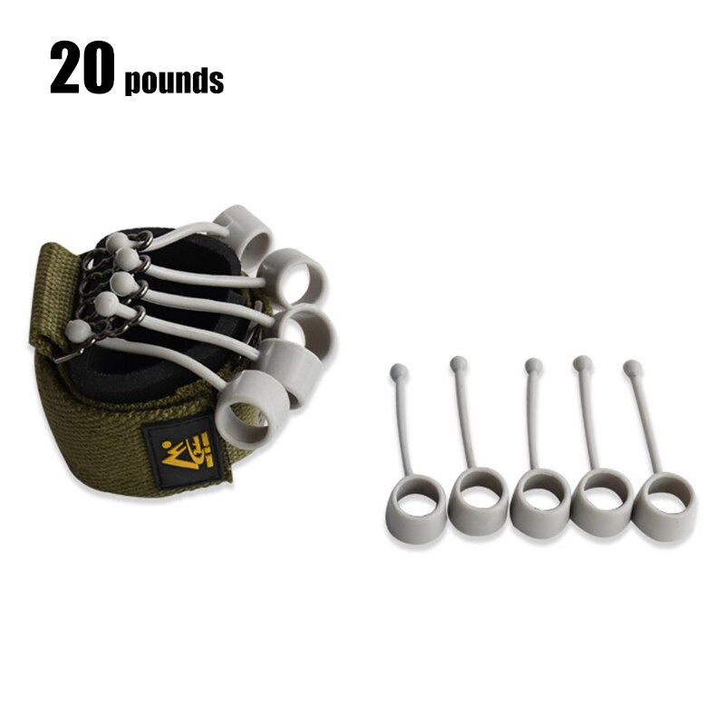 Finger Greifer Stärke Trainer Fitness Sport Finger Beugung Erweiterung Ausbildung Gerät Widerstand Band Hand ÜSpund 20-75 £: 20 lbs