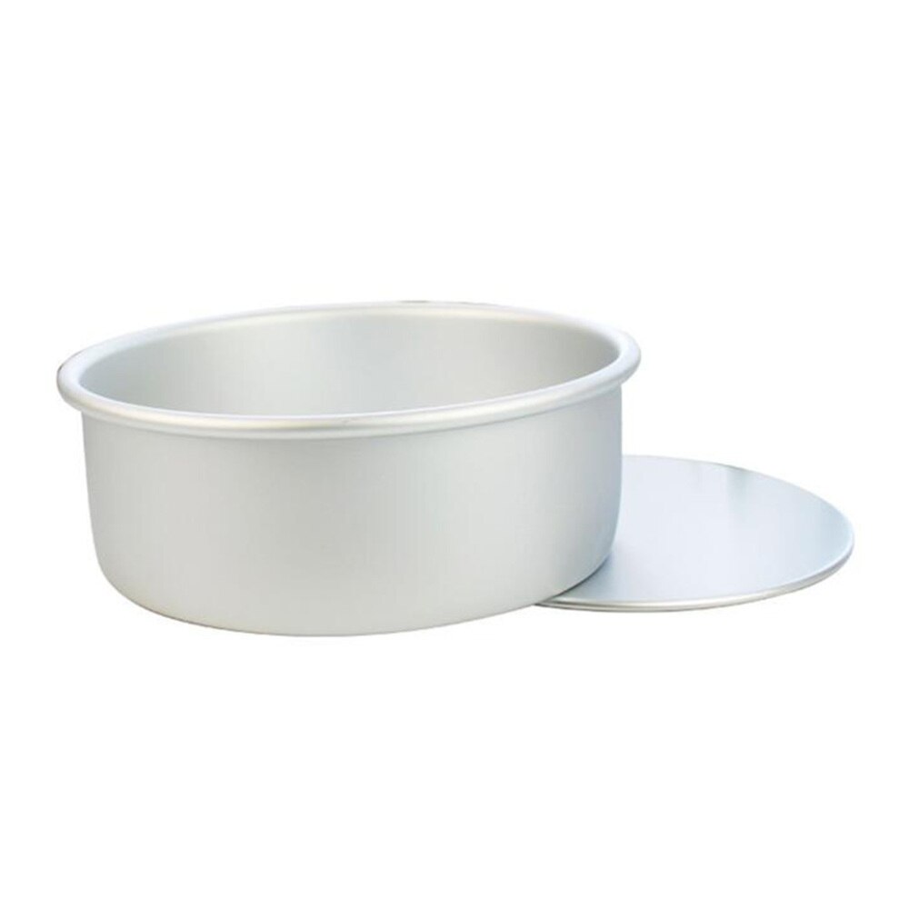 2 stuks bakvorm van legering, bakvorm, cakevorm voor thuis, restaurant, hotel,  (8 inch (  + 6 inch, zilver): Default Title