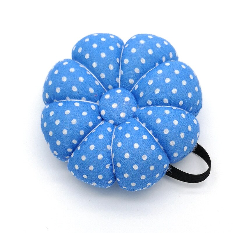 1Pc Diy Naald Pin Kussen Houder Handgemaakte Craft Tailor Handwerken Elastische Pols Band Pincushions Levert: Blue