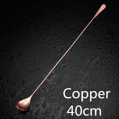 Rvs Cocktail Bar Lepel Hoffman Drink Mixer Bar Roeren Mengen Lepel: Copper 40cm