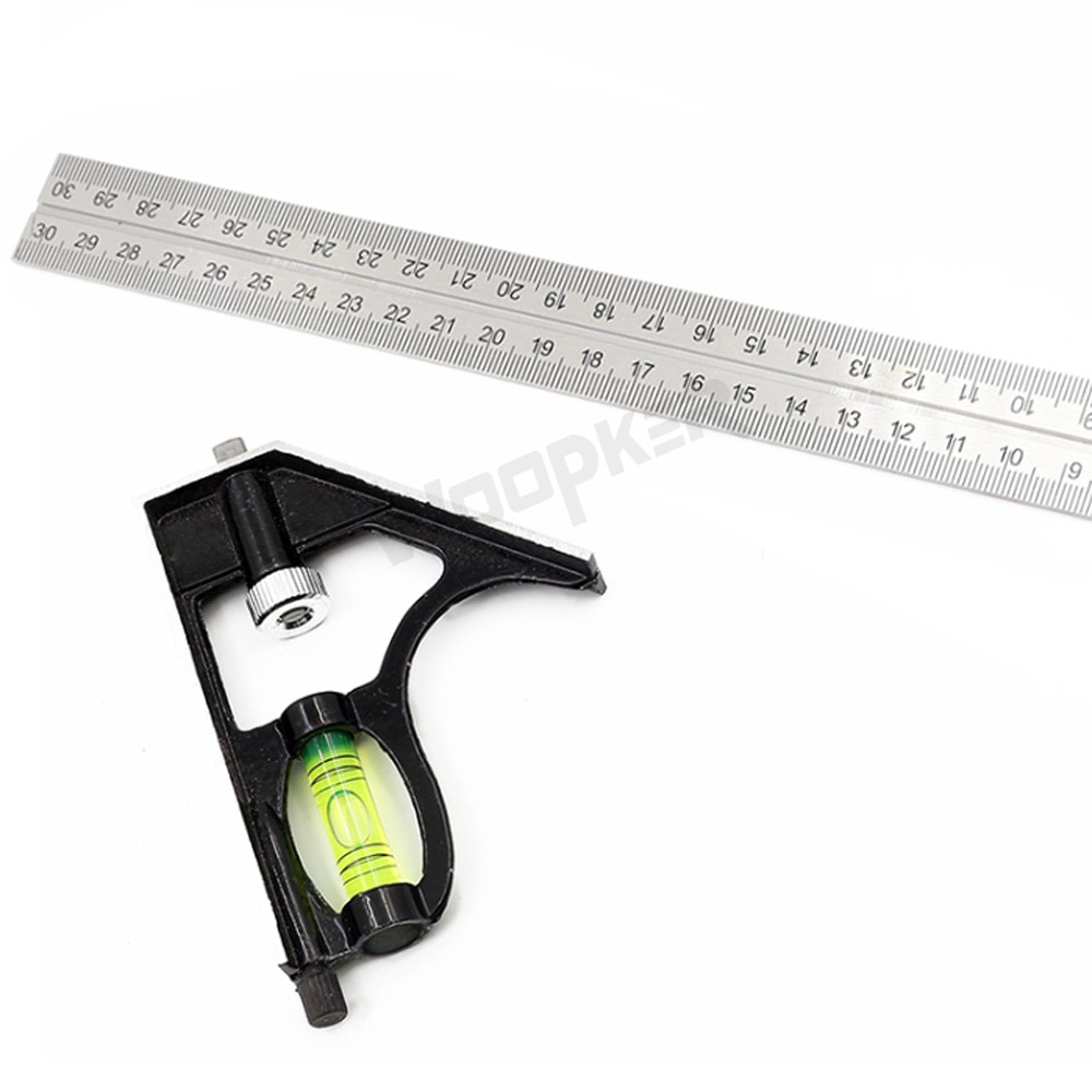 30cm combination square ruler 45 90 Degree angle rulers stainless steel engineering surveying drawing tools
