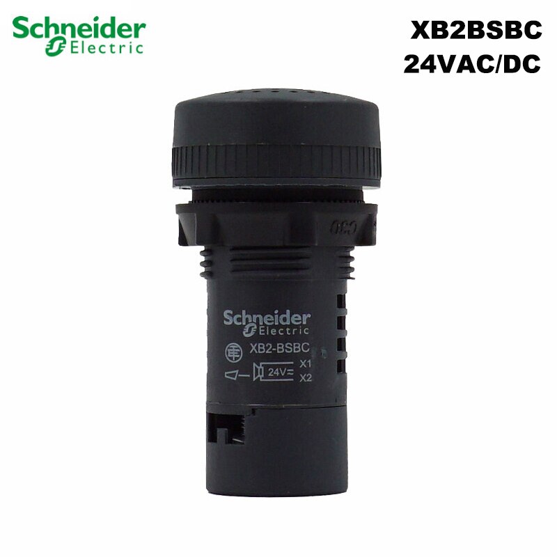 Schneider Electric XB2BSBC 24VAC/DC buzzer black XB2-BSMC 220VAC 50/60HZ continuous sound opening size 22mm brand original: XB2BSBC