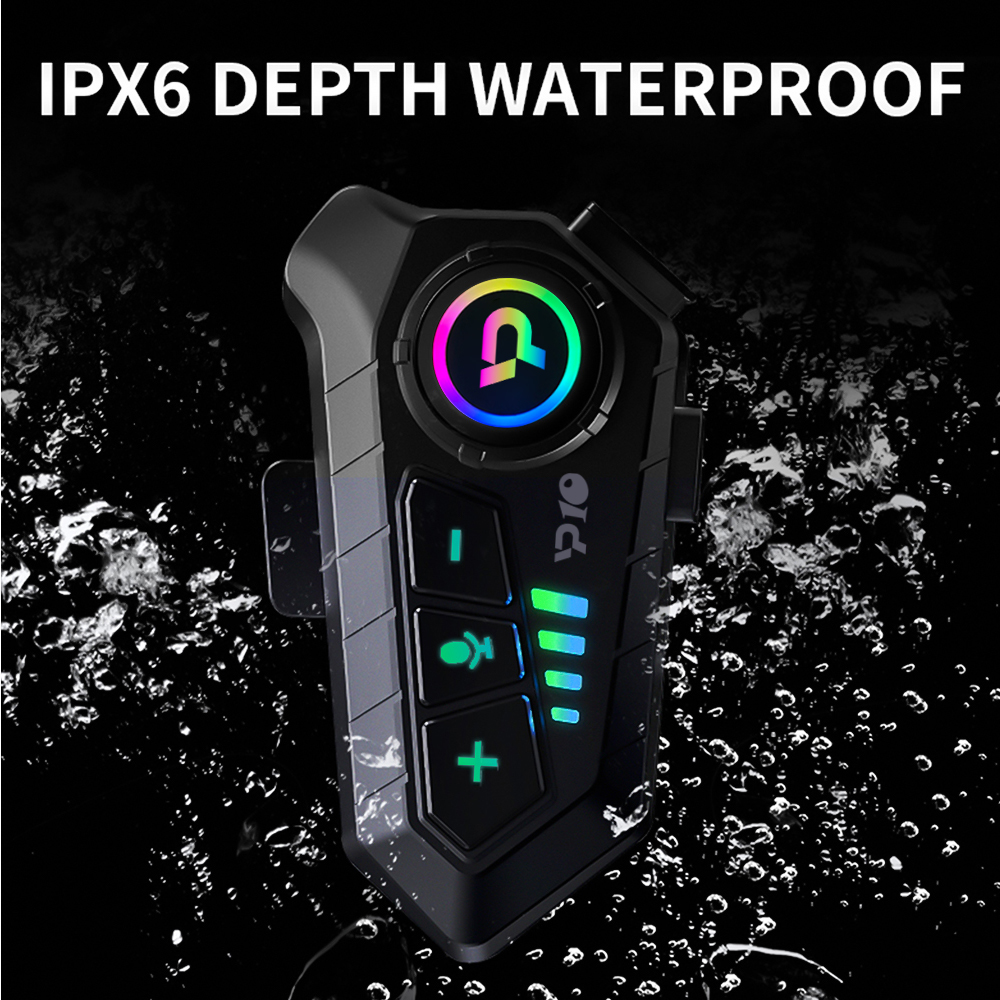 Y10 Bluetooth Motorrad Helm Headset Drahtlose IPX6 Wasserdichte Rauschunterdrückung Kopfhörer Super Lange bereithalten-Freisprecheinrichtung Kopfhörer