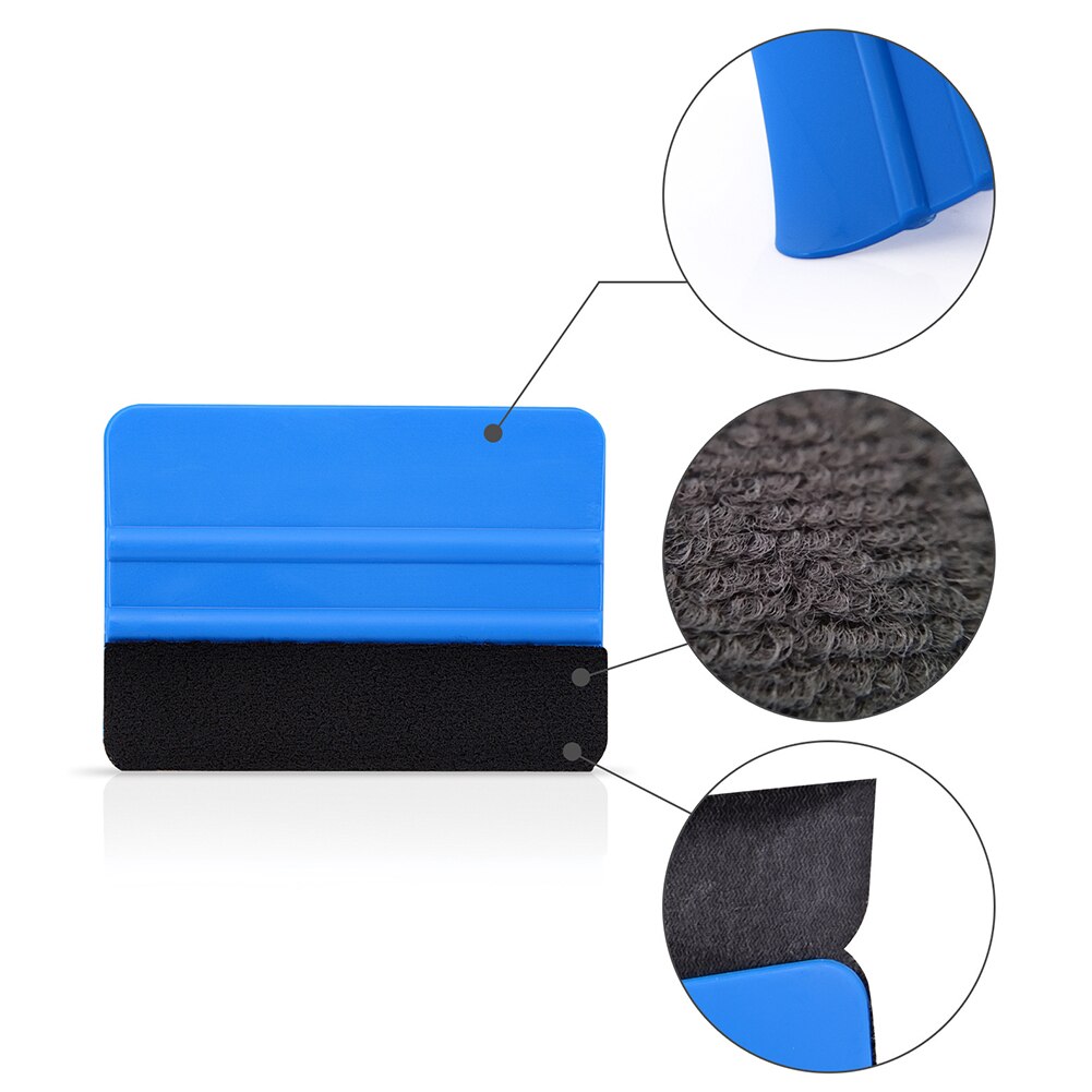 10pcs Car Vinyl Wrap Scraper Carbon Fiber Film Felt Squeegee Car Sticker Film Scraper Kit Cleaning Tool Sticker Remover