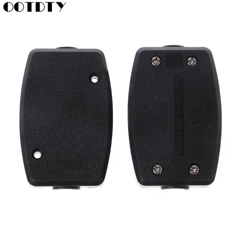 13A InLine Connector Box 3 Terminal Join Flex Cable Wire Mains Electrical Joiner