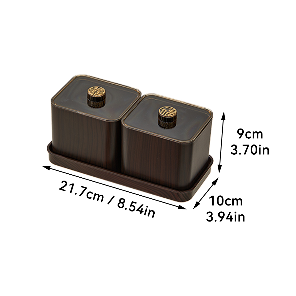 WORTHBUY 2/4/6 Gitter Lebensmittel Aufbewahrung sbox feuchtigkeit beständige Nuss, Trocken früchte, Süßigkeiten Box Obst Vorrats behälter für Weihnachten Neujahr: Licht Gelb