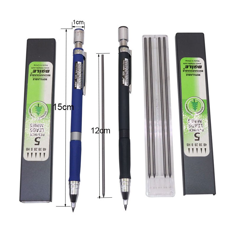 1 pcs Plastic Metalen Automatische Potlood Mechanische Schets Potlood Tekening Schets Activiteit Potlood Student School Kantoorbenodigdheden