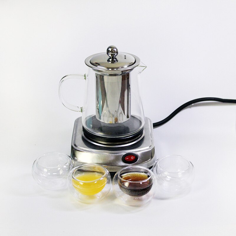220v 500w multifunktionell mini-elektrisk spis spis kaffebryggare kaffe tea heater hushållsapparat kaffebryggare eu s: Default Title