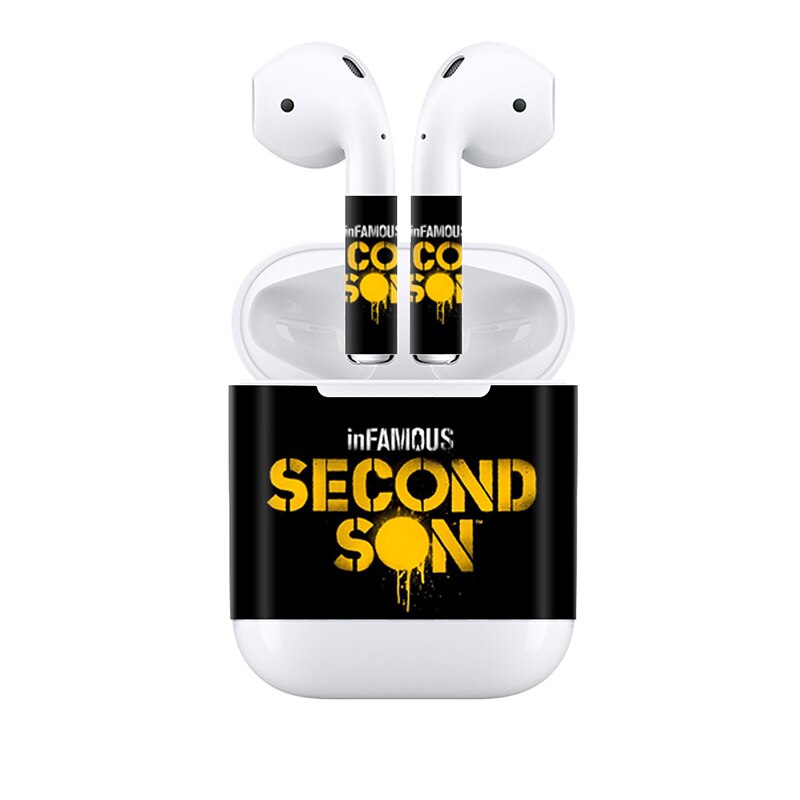 For Apple AirPods 2 Earphone Sticker Earbuds DIY Personality Decal Vinyl Camouflage Skin Wireless Charging Box Sticker: 915