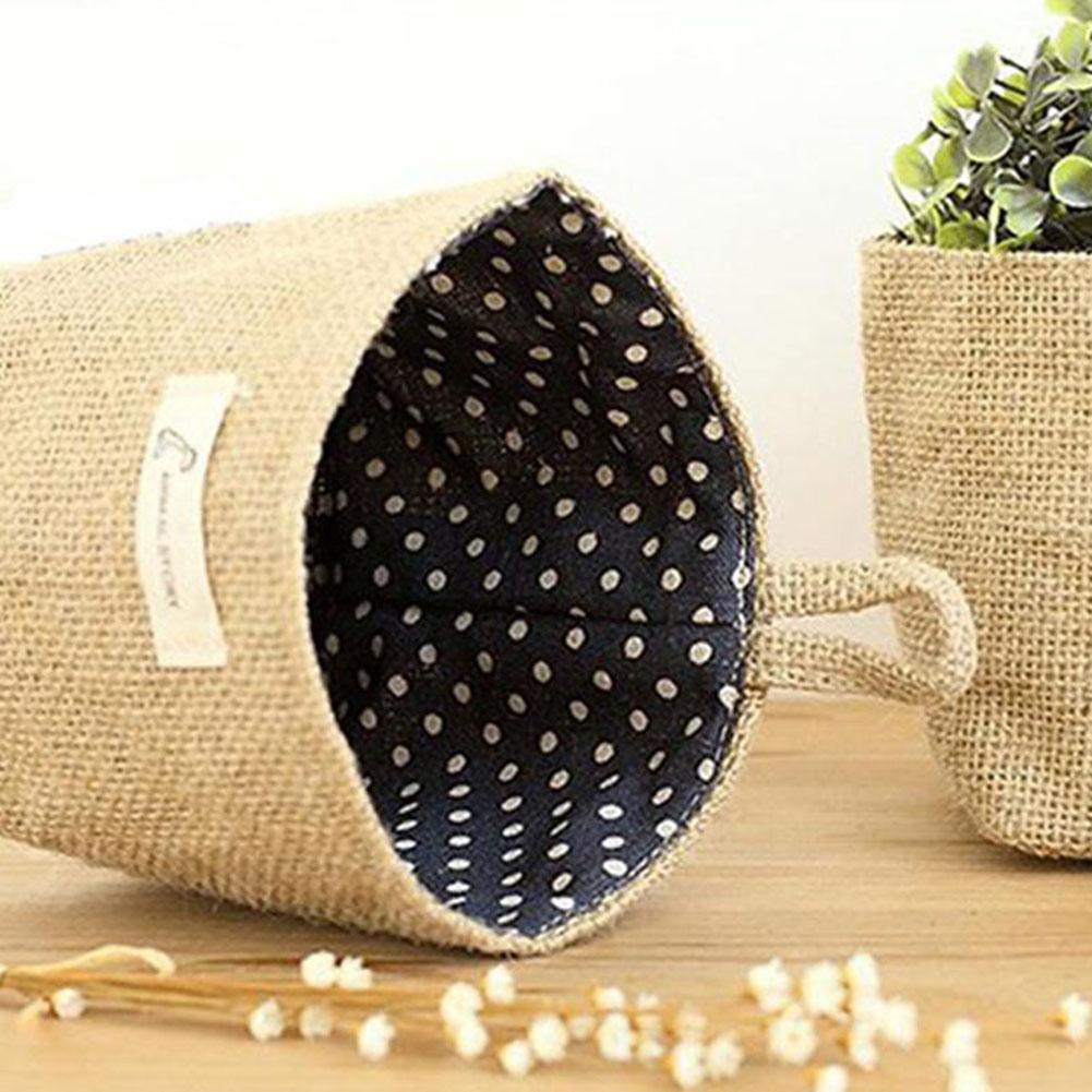 Vintage pliable suspendus articles divers blanchisserie vêtements cosmétique rangement organisateur panier Bin linge stockage décor à la maison jouet panier