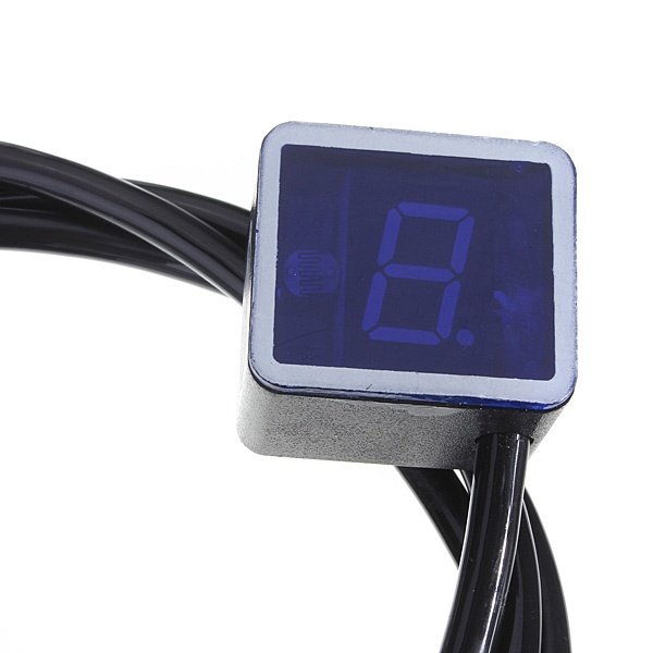 ZSDTRP Universal Motorcycle Digital Blue LED Display Gear Indicator Shift Niveau Sensor Motorcycle Gear Display