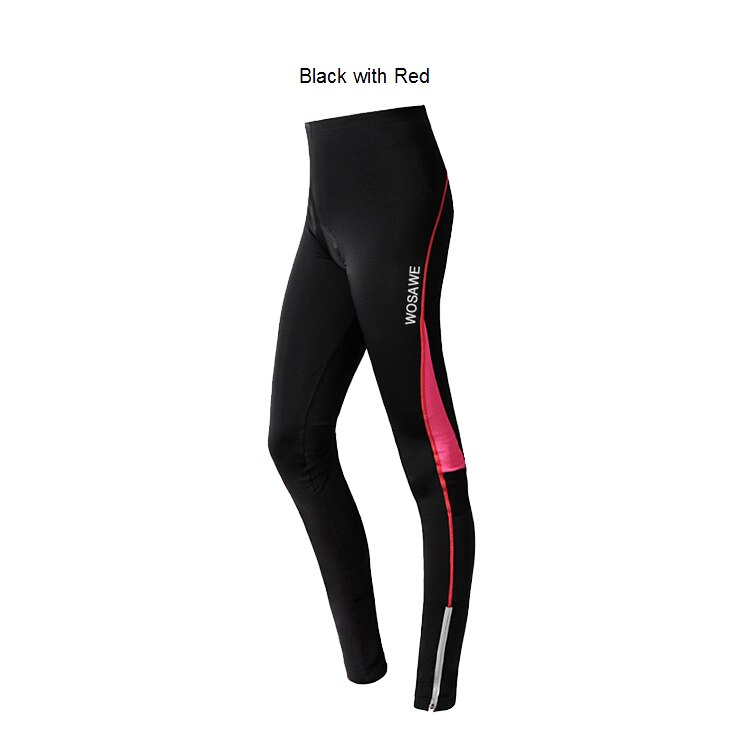 WOSAWE jesienne letnie damskie spodenki na rower MTB górskie spodnie rowerowe oddychające spodnie sportowe z klockami: Red Pant / L