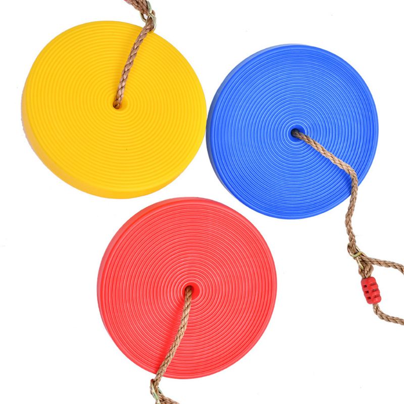 Plato redondo para colgar discos y cuerdas para niños, juguete de jardín, gimnasio, entretenimiento al aire libre 63HE