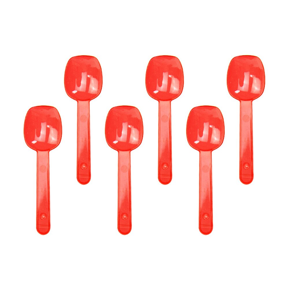 Mini Proeverij Plastic Lepel 2.9 Inch Party Speciale 100 Stuk Pack Kleine En Praktische: red