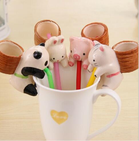 Peropon Auto bouteille chuppon jouet 12cm Animal panda cochon