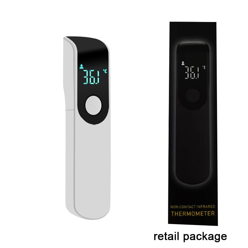 Mini thermomètre frontal médical à infrarouge de haute précision pour adulte et enfant: White